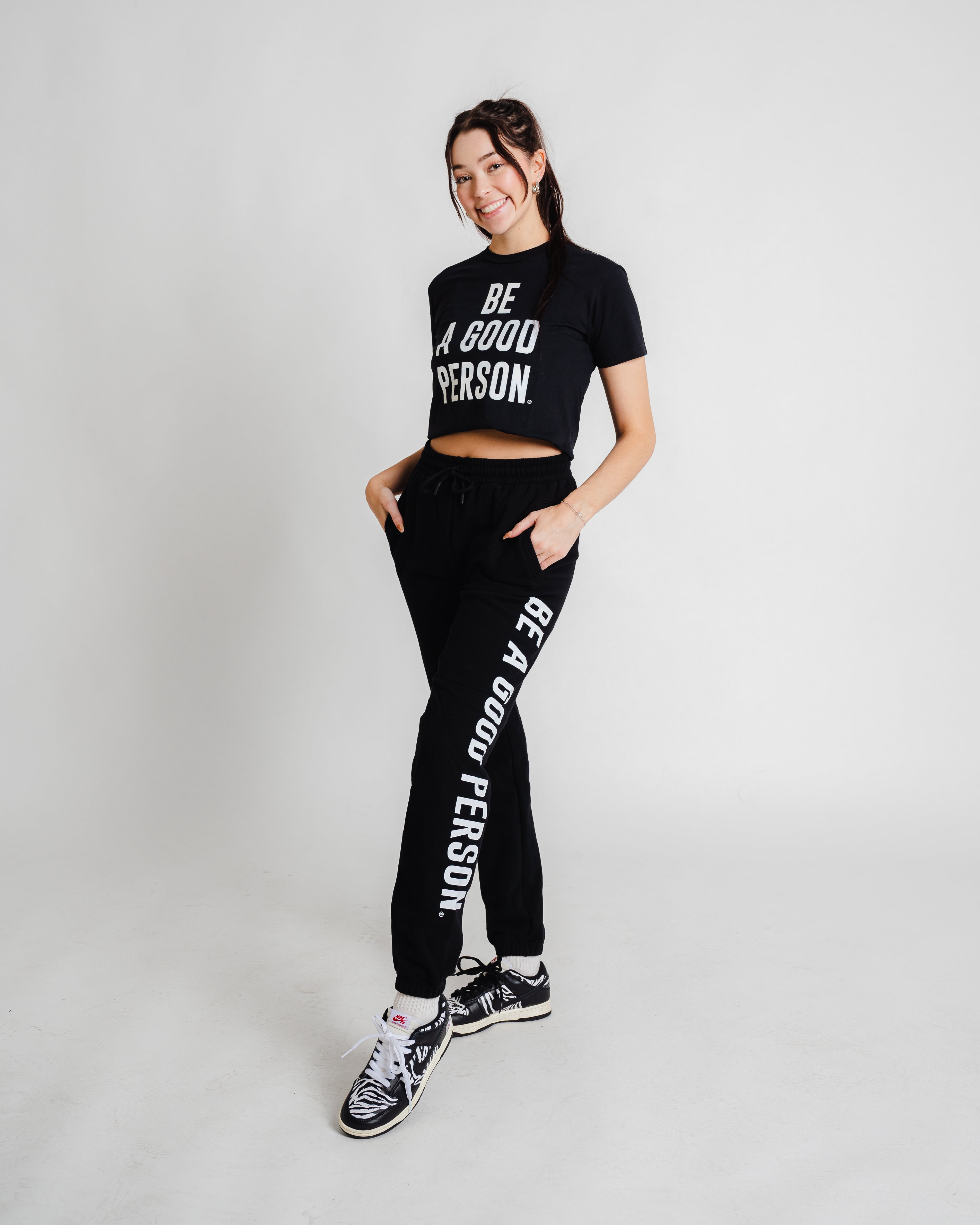 Black Signature Crop - Women's  Be a good person – Be A Good Person