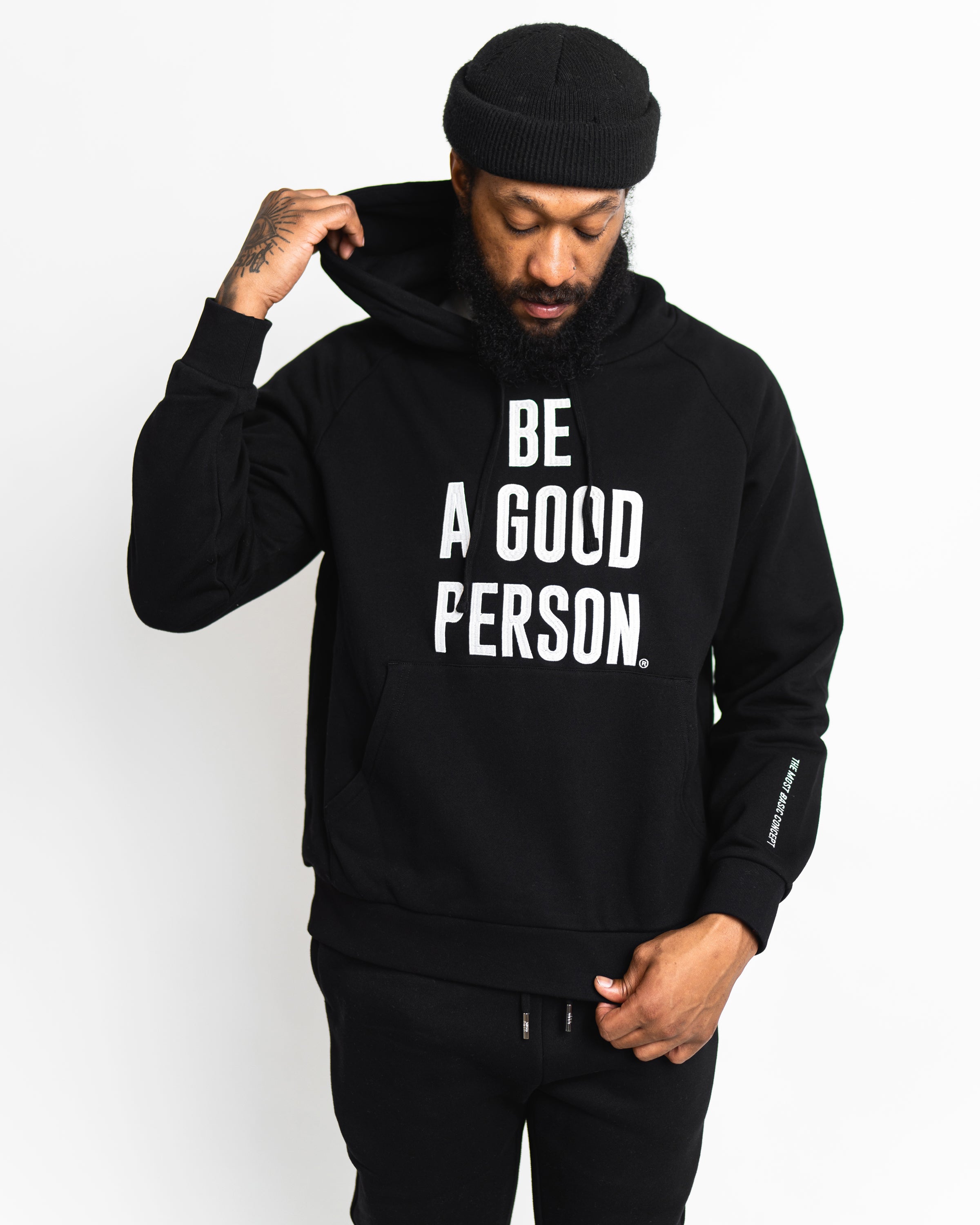 Signature Hoodie Be A - Person Good Black –