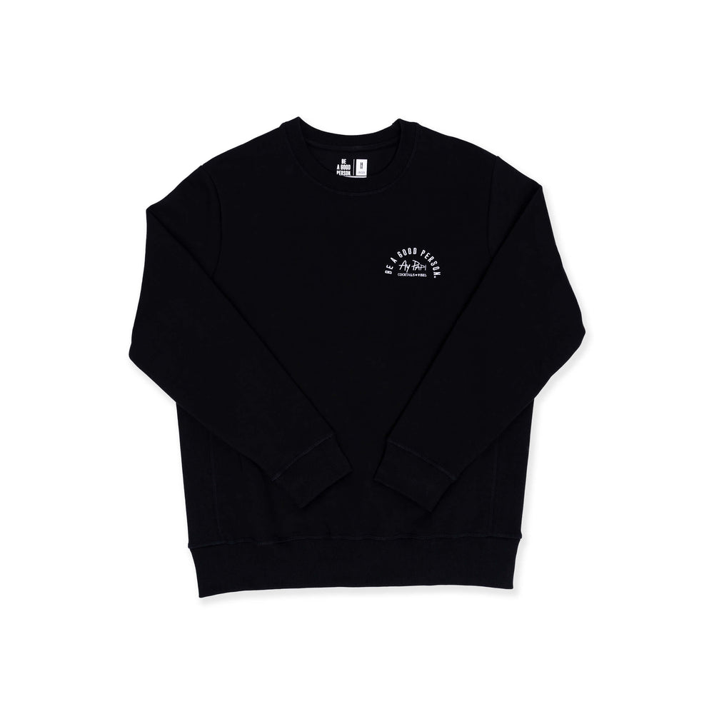 Be a Good Person X Ay Papi Crewneck - Black