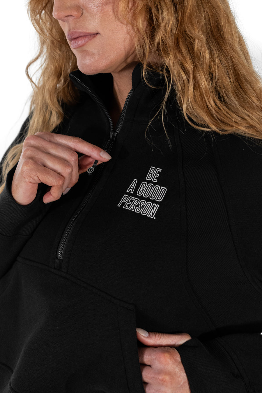 Scuba Oversized Half-Zip Hoodie - Black - lululemon // BE A GOOD PERSO – Be  A Good Person