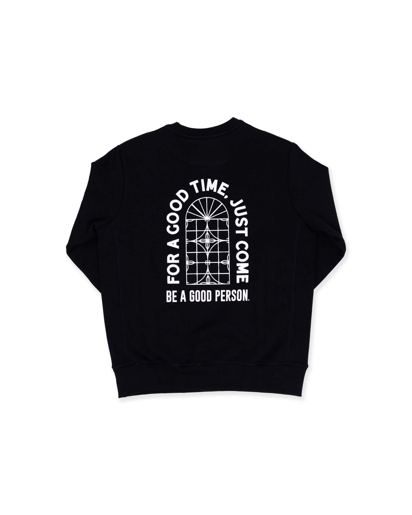 Be a Good Person X Ay Papi Crewneck - Black