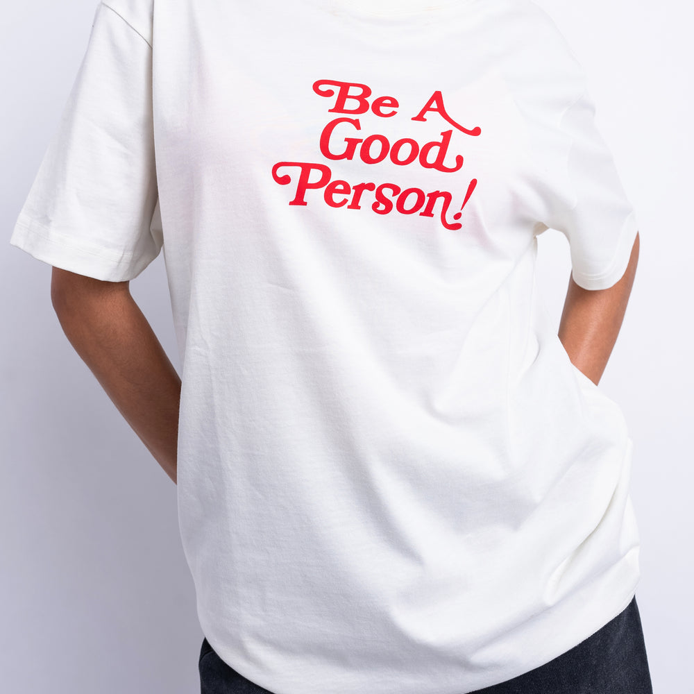 
                      
                        Exclamation T-Shirt - Cream/Red
                      
                    