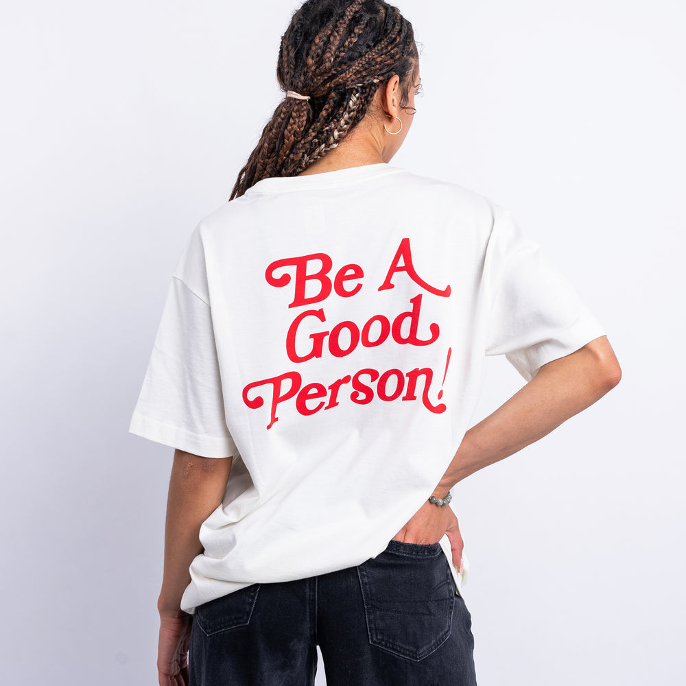 
                      
                        Exclamation T-Shirt - Cream/Red
                      
                    