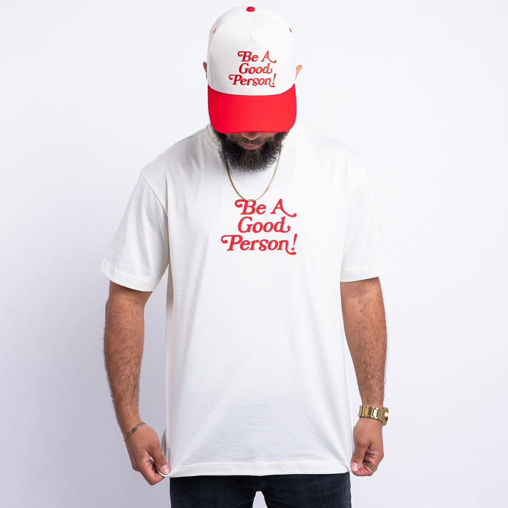 Exclamation T-Shirt - Cream/Red