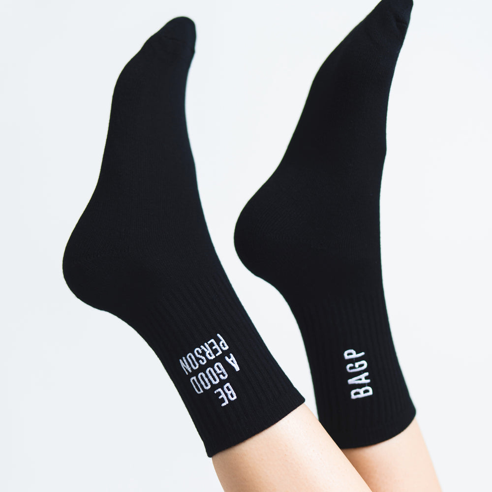 
                      
                        Half Crew Socks - Black
                      
                    