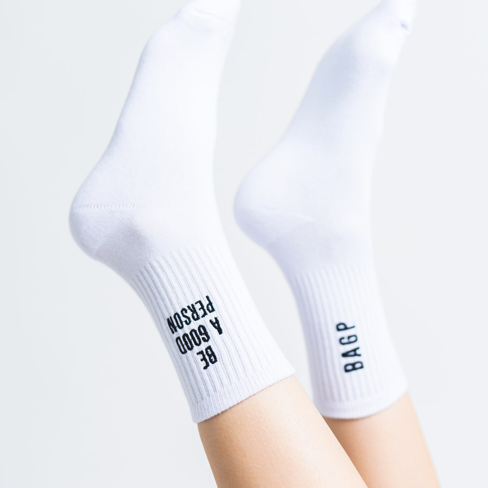 
                      
                        Half Crew Socks - White
                      
                    