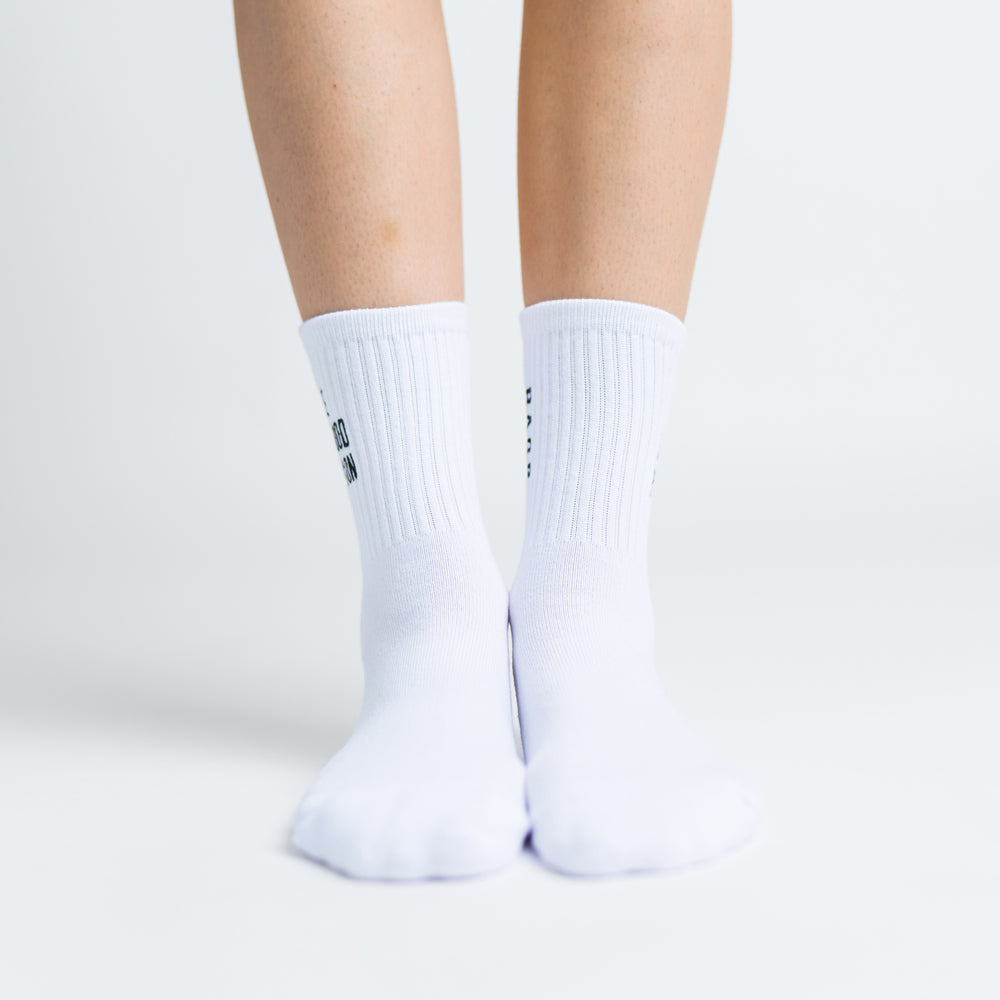 
                      
                        Half Crew Socks - White
                      
                    