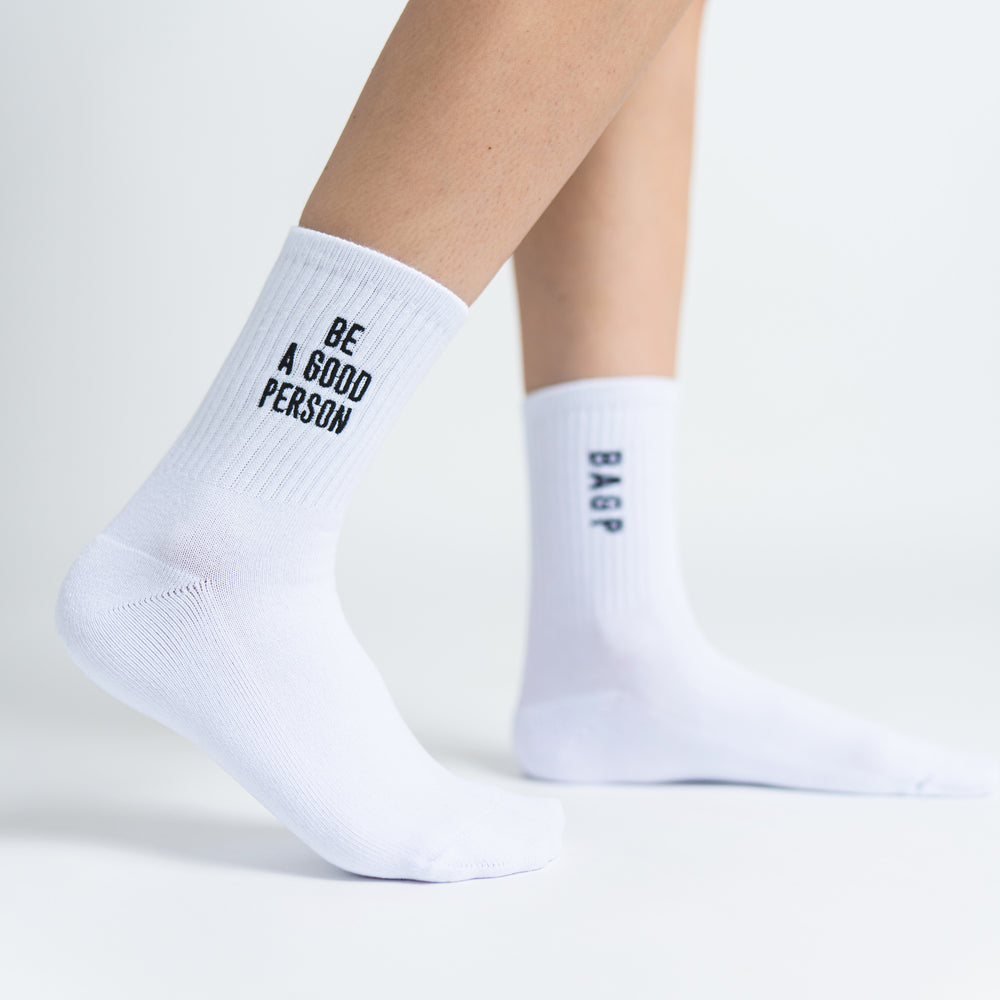 
                      
                        Half Crew Socks - White
                      
                    