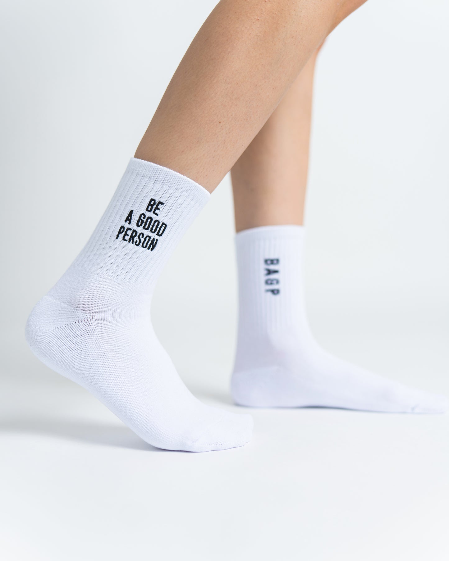 Half Crew Socks - White