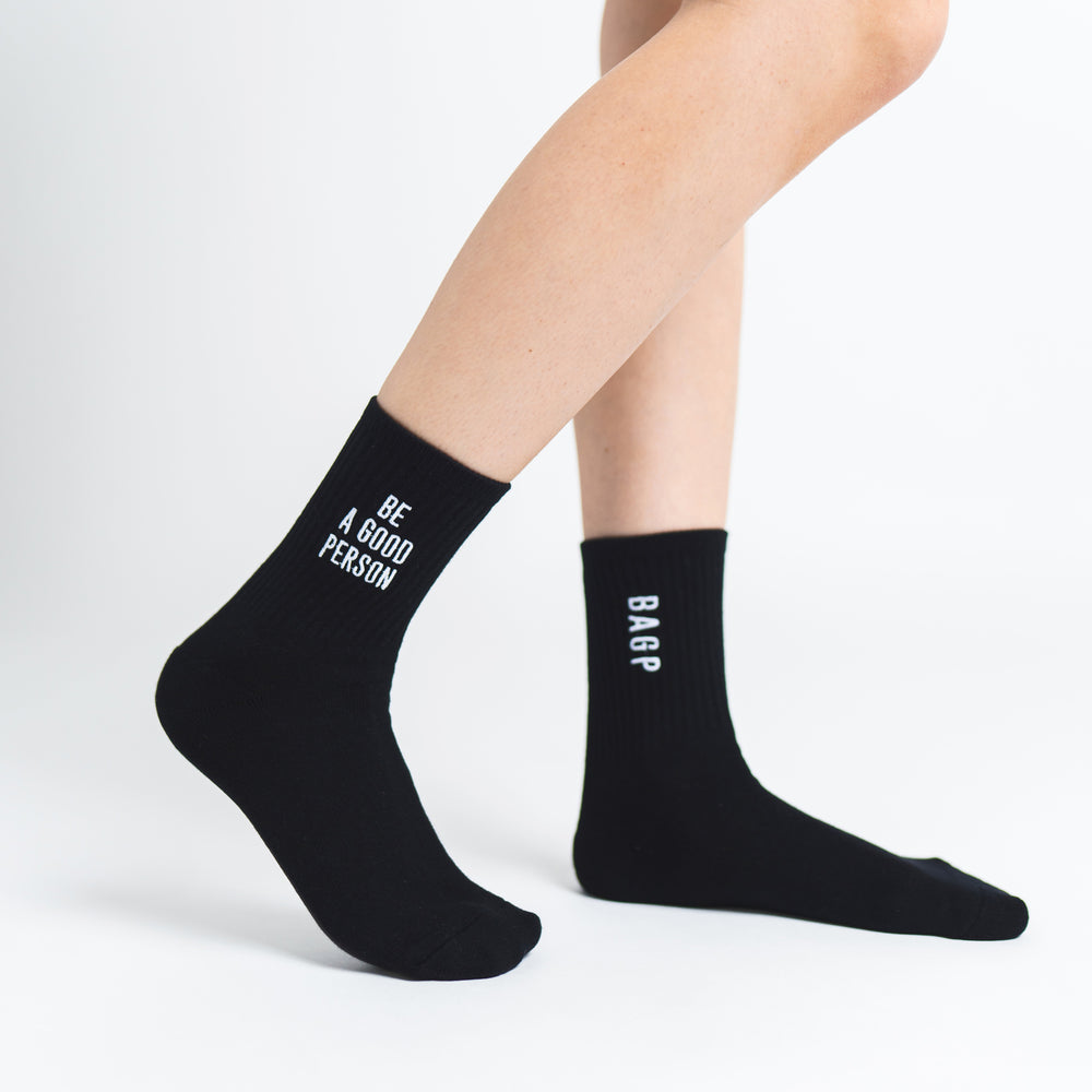 
                      
                        Half Crew Socks - Black
                      
                    