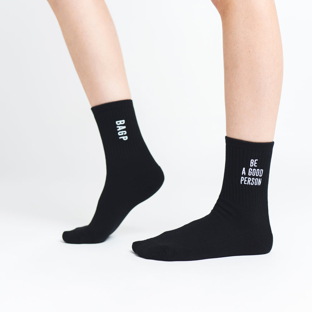 
                      
                        Half Crew Socks - Black
                      
                    