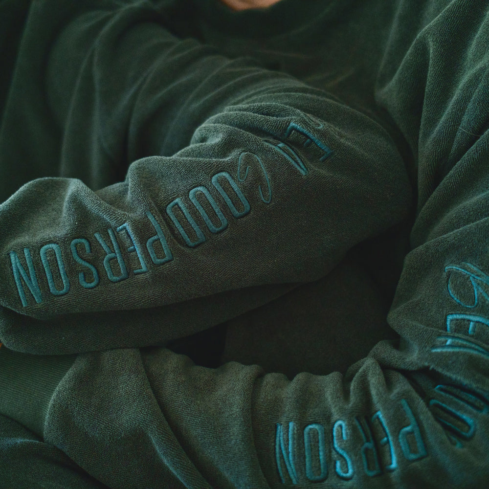 
                      
                        B & G x BAGP Crewneck - Emerald
                      
                    