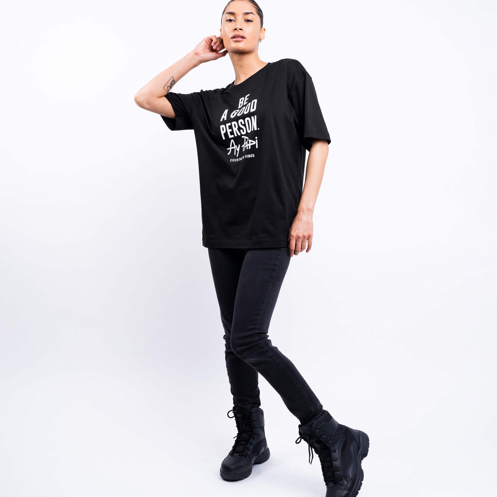 
                      
                        BE A GOOD PERSON X AY PAPI T-Shirt - Black
                      
                    