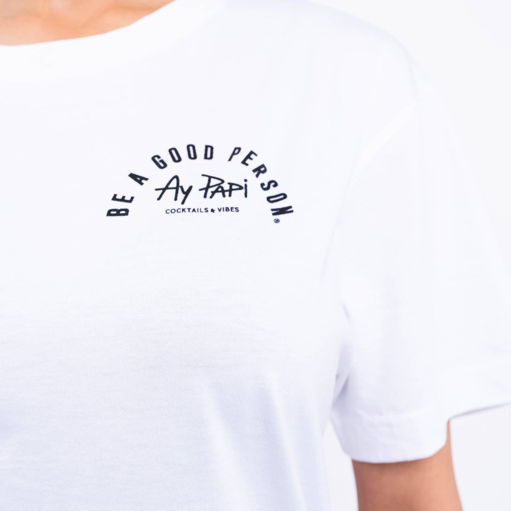 
                      
                        BE A GOOD PERSON X AY PAPI T-Shirt - White
                      
                    