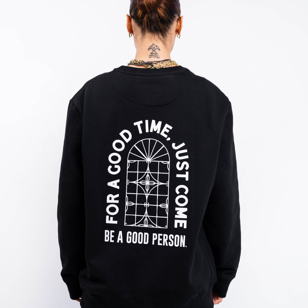 
                      
                        Be a Good Person X Ay Papi Crewneck - Black
                      
                    