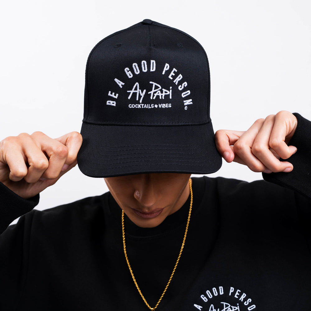 
                      
                        BE A GOOD PERSON X AY PAPI Snapback - Black
                      
                    