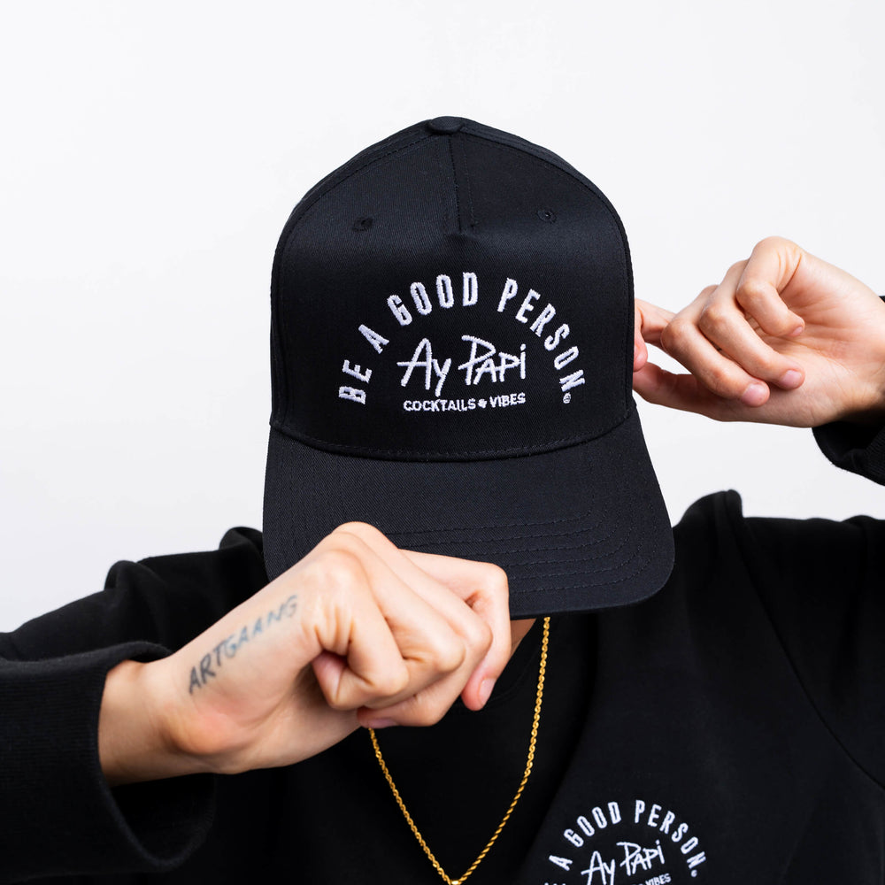 
                      
                        BE A GOOD PERSON X AY PAPI Snapback - Black
                      
                    