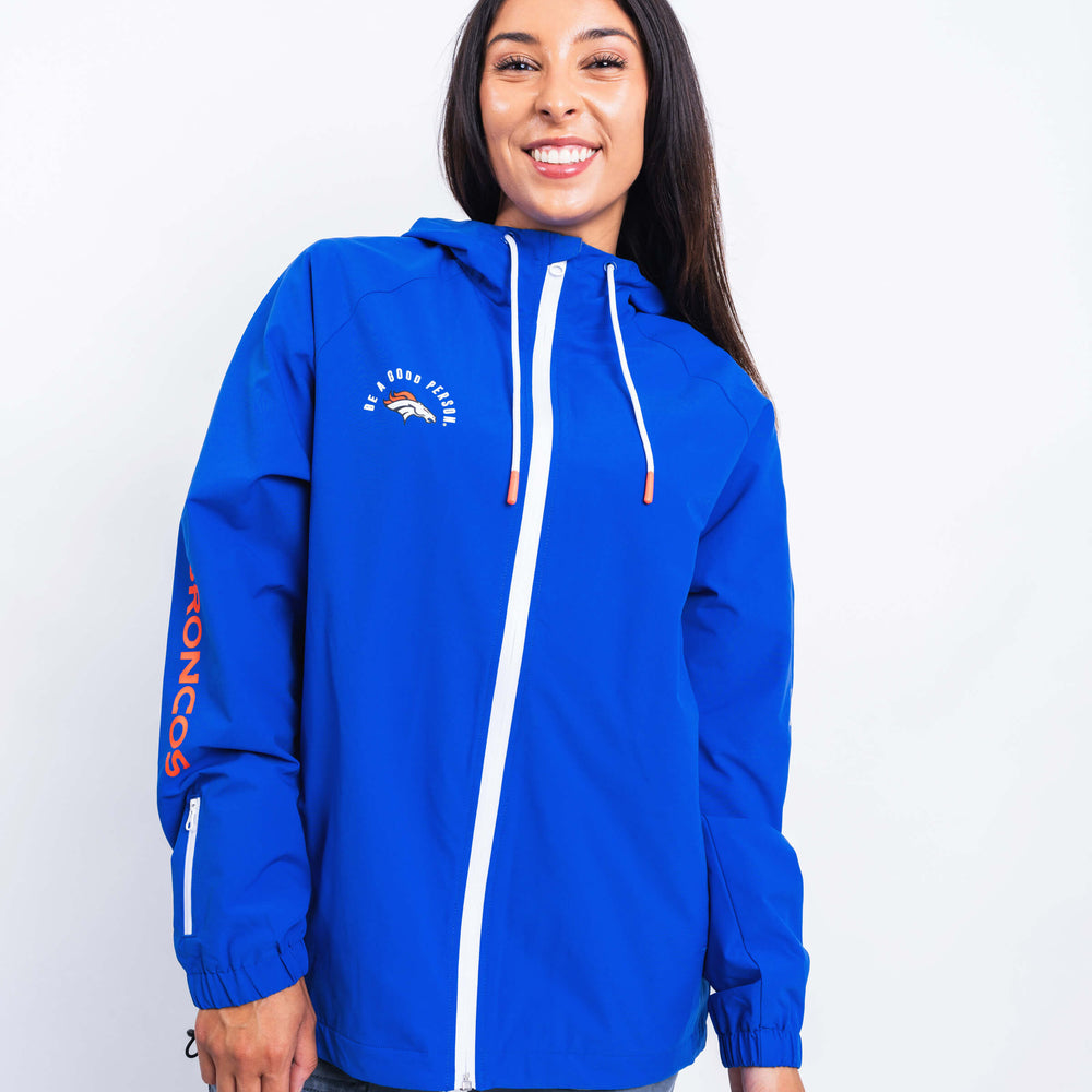 
                      
                        Broncos Legacy Blue Windbreaker
                      
                    