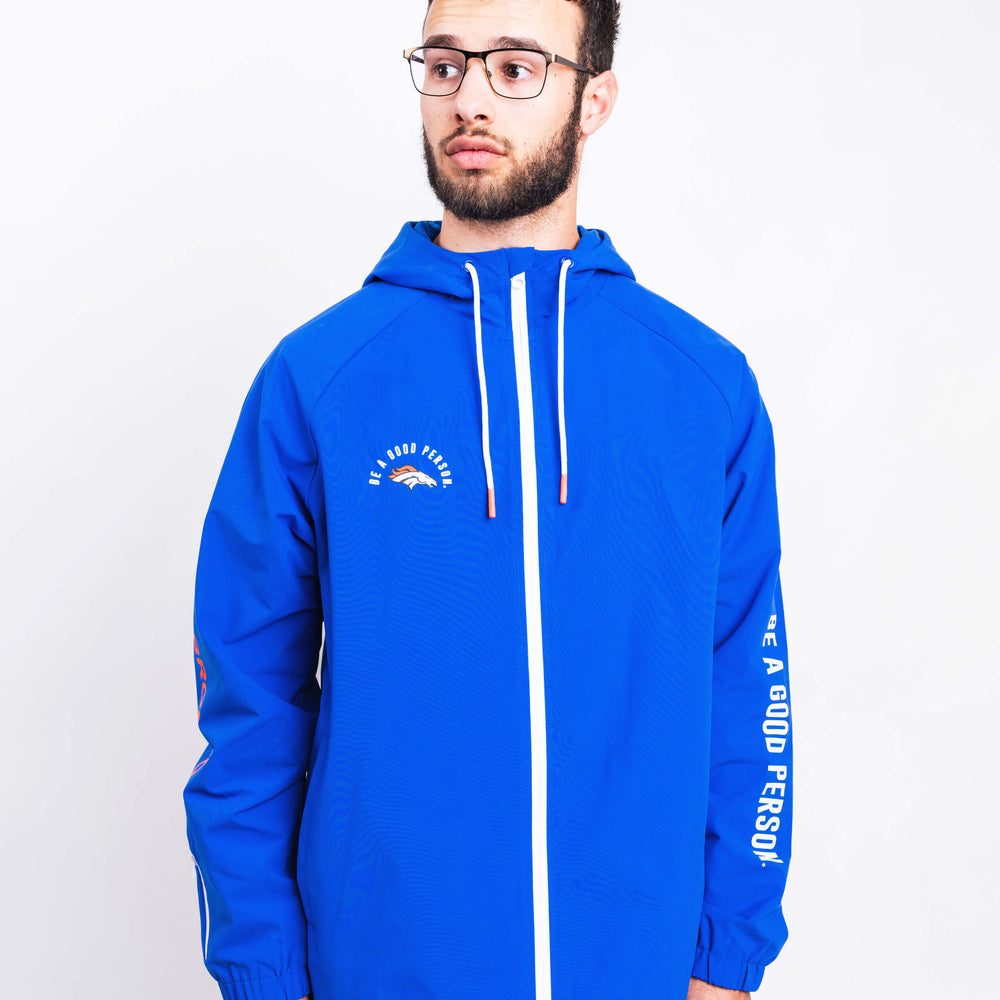 
                      
                        Broncos Legacy Blue Windbreaker
                      
                    