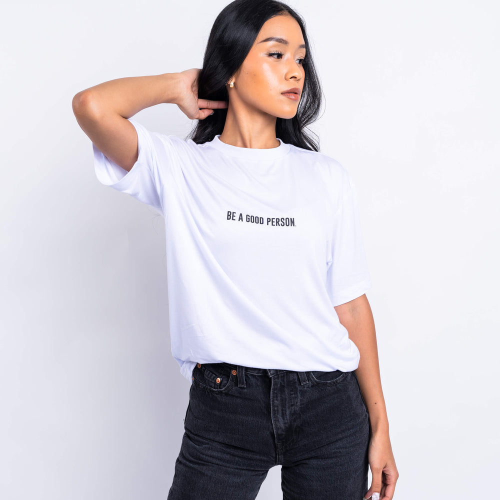 
                      
                        Super Soft Tee - White/Black
                      
                    