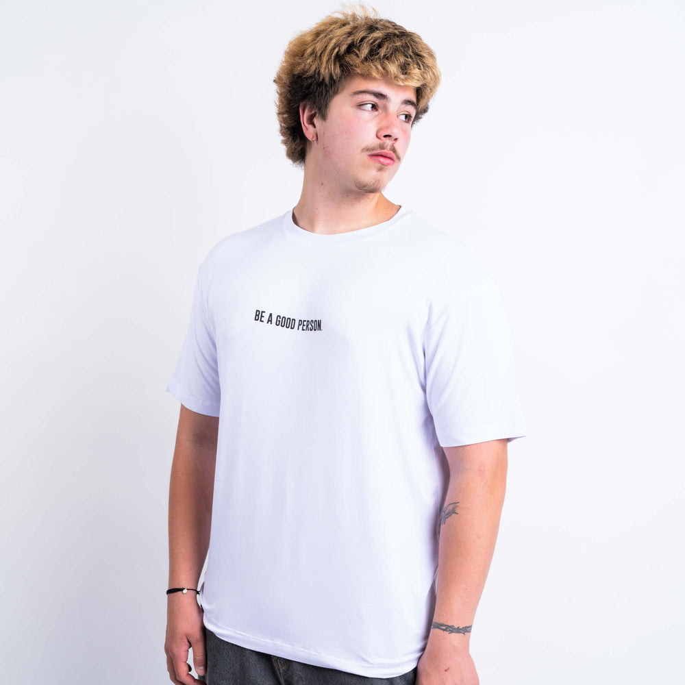 
                      
                        Super Soft Tee - White/Black
                      
                    