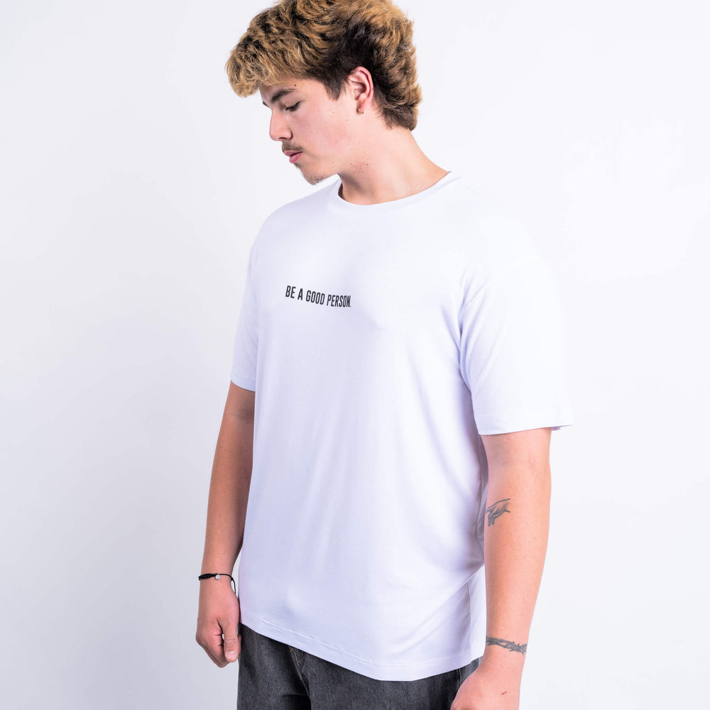 
                      
                        Super Soft Tee - White/Black
                      
                    