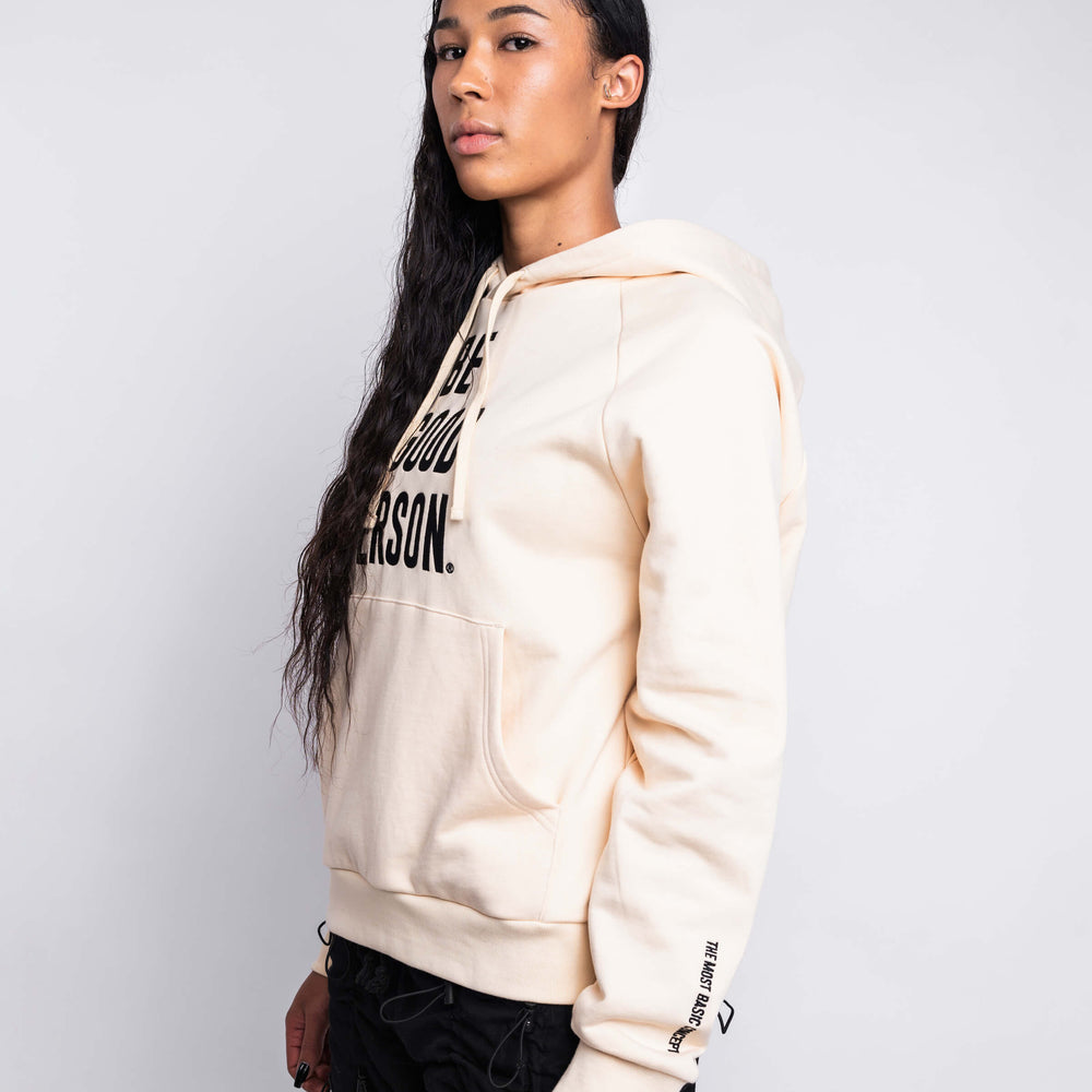 
                      
                        Signature Embroidered Hoodie - Cream/Black
                      
                    