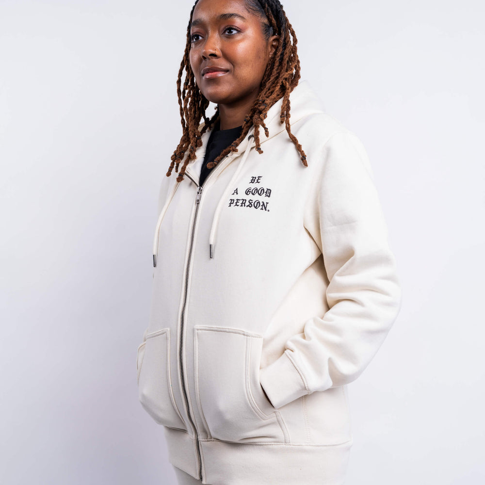 
                      
                        Saint Script Zip Up - Cream
                      
                    