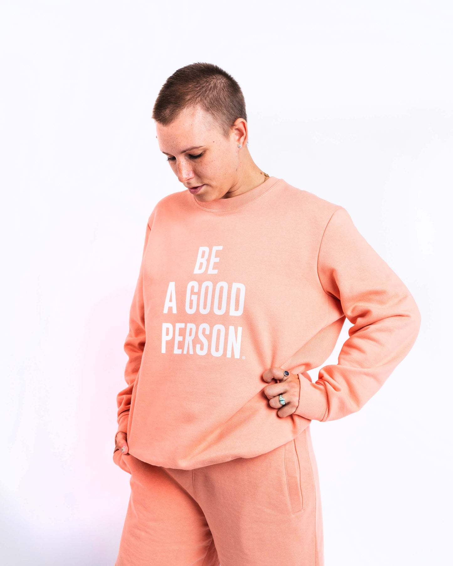 Signature Crewneck - Salmon