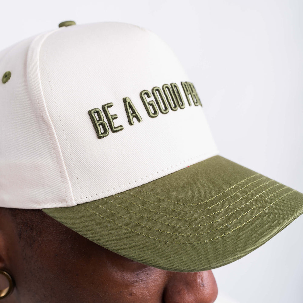 
                      
                        Signature Snapback Hat -Cream/Olive
                      
                    