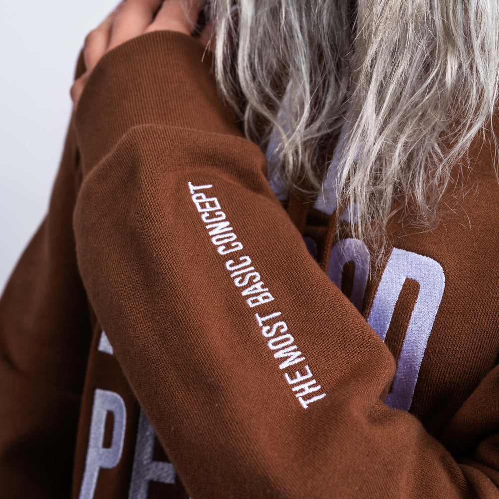 
                      
                        Signature Embroidered Hoodie - Cocoa
                      
                    