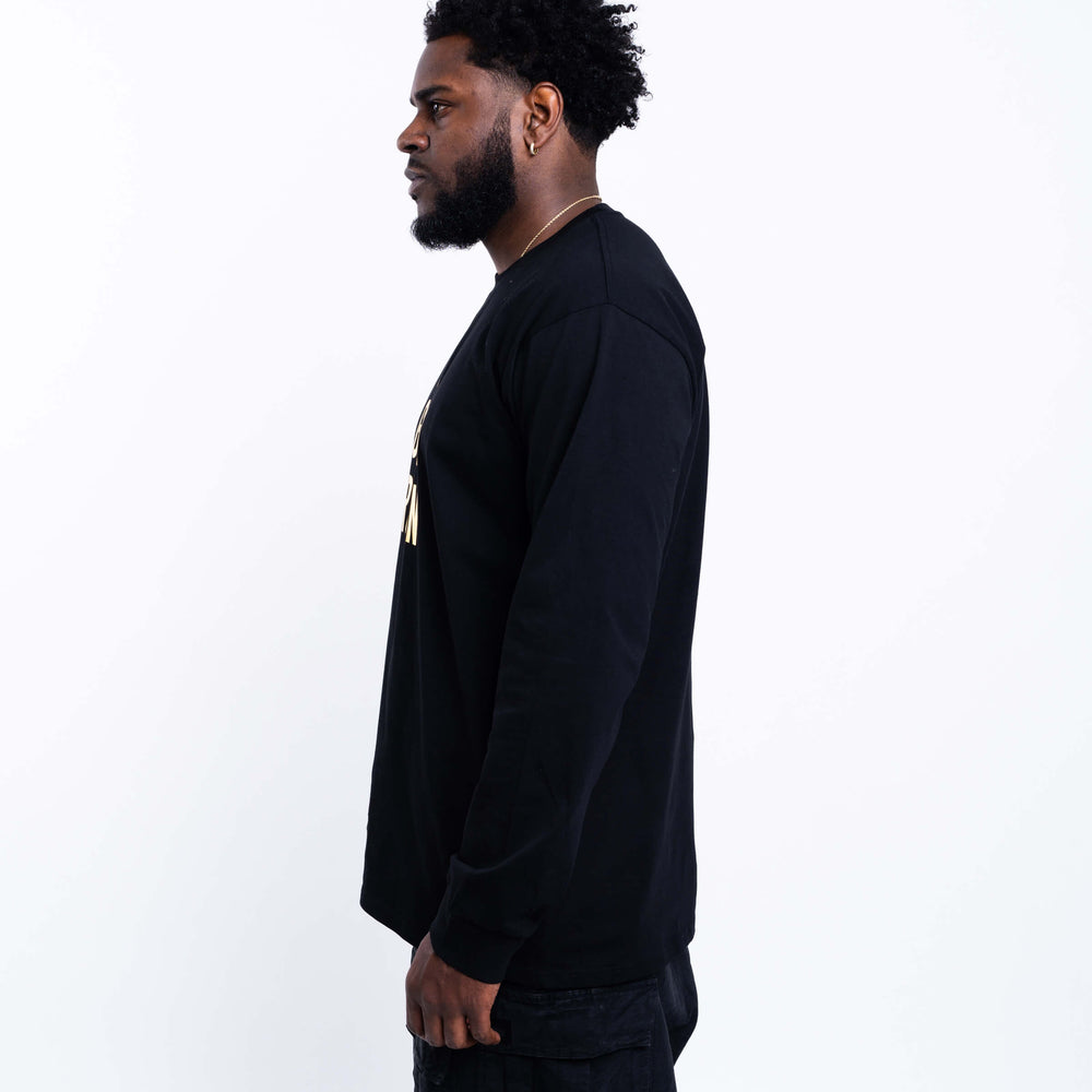 
                      
                        Foil Long Sleeve - Black/Gold
                      
                    