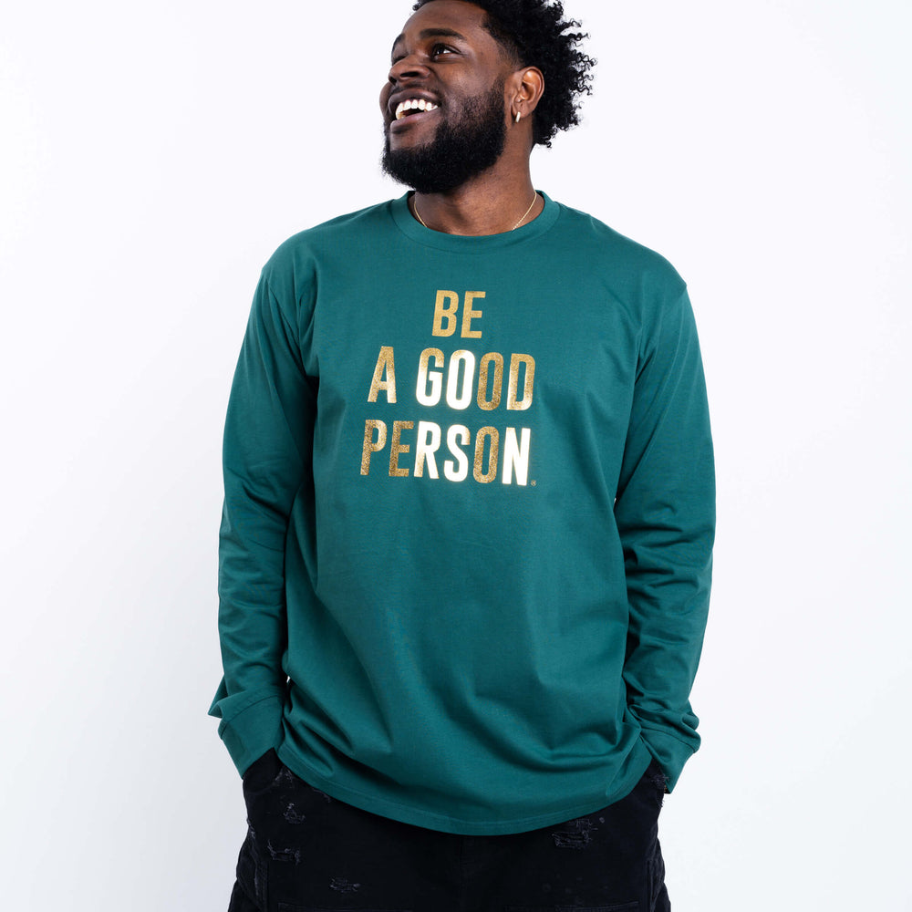 
                      
                        Foil Long Sleeve - Green/Gold
                      
                    