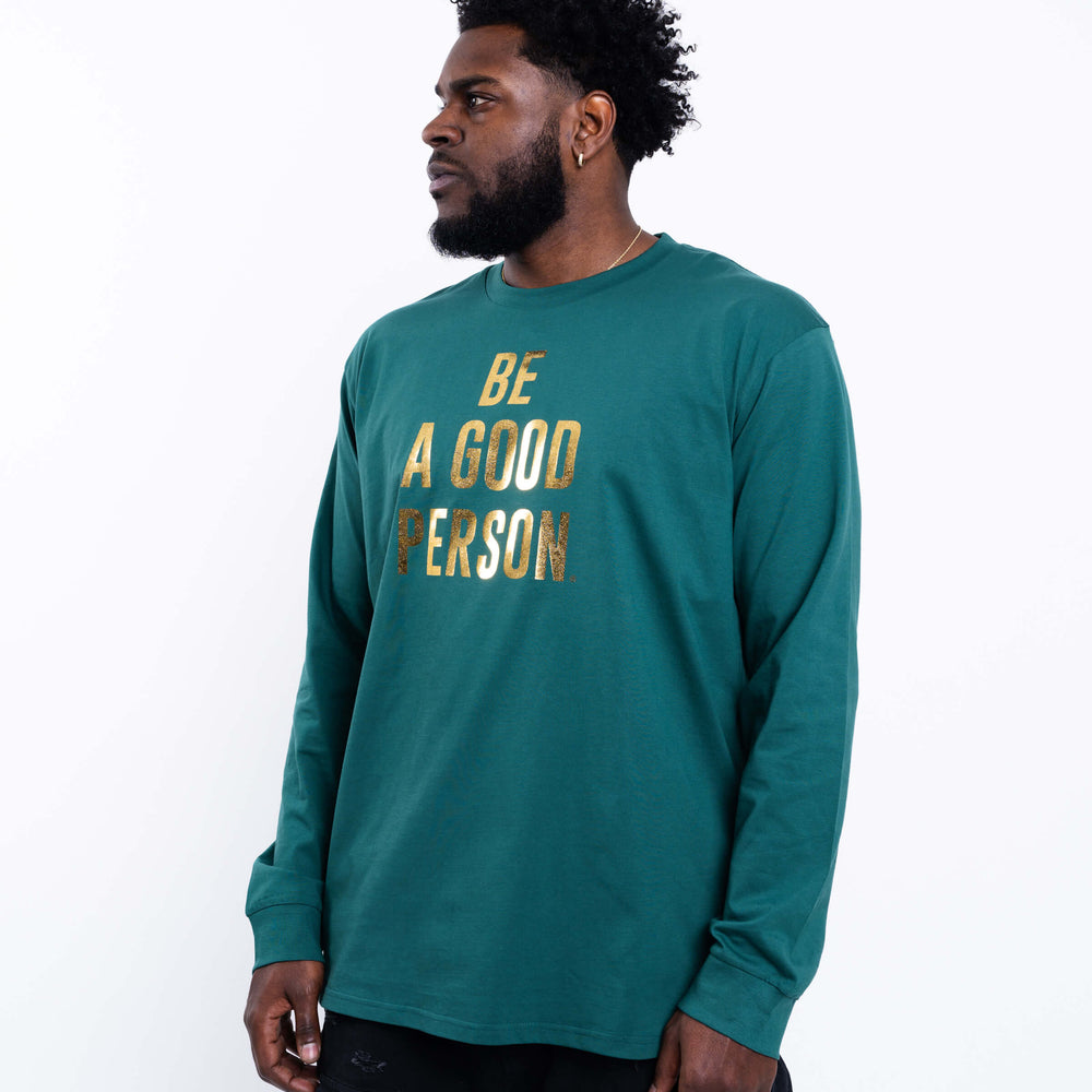 
                      
                        Foil Long Sleeve - Green/Gold
                      
                    