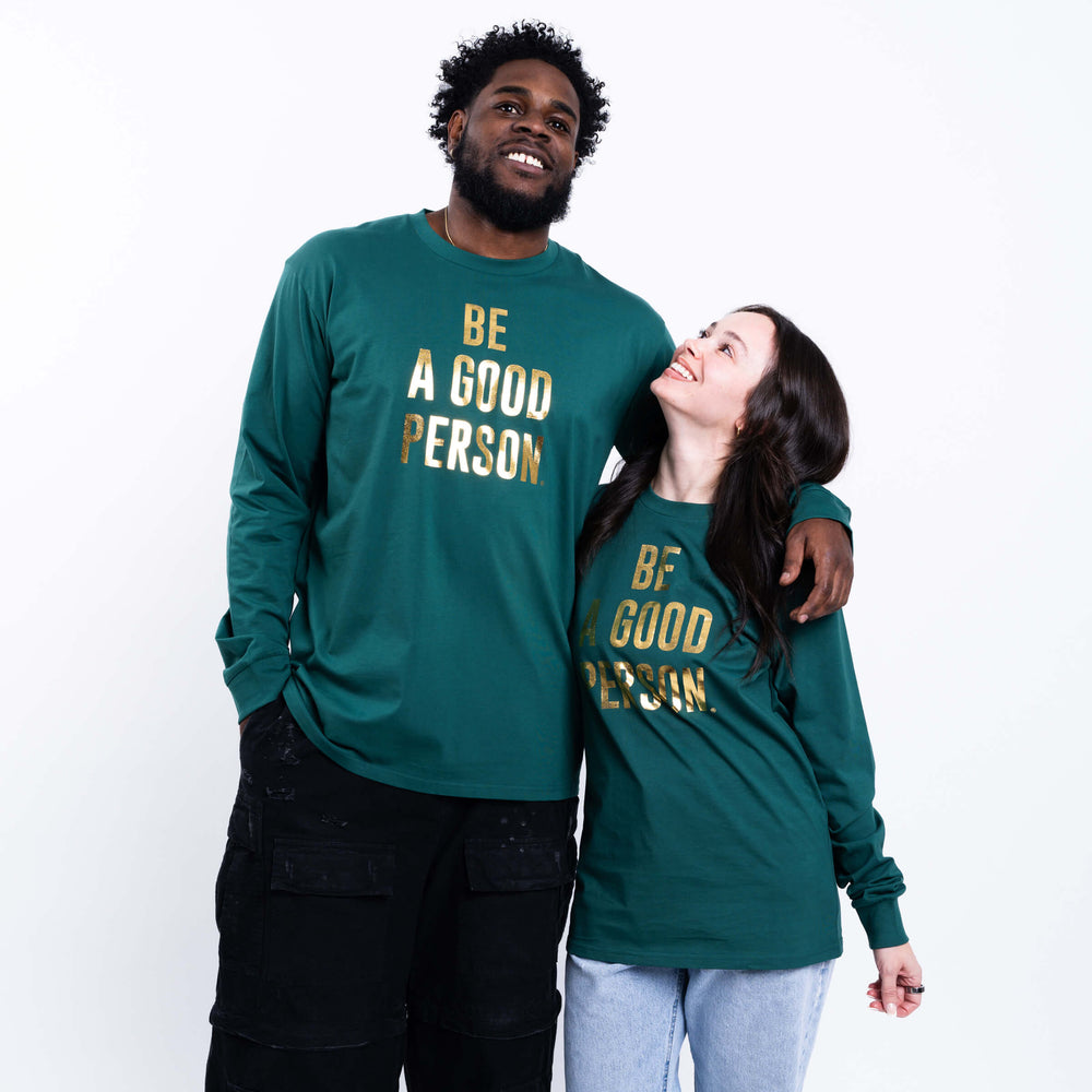 
                      
                        Foil Long Sleeve - Green/Gold
                      
                    