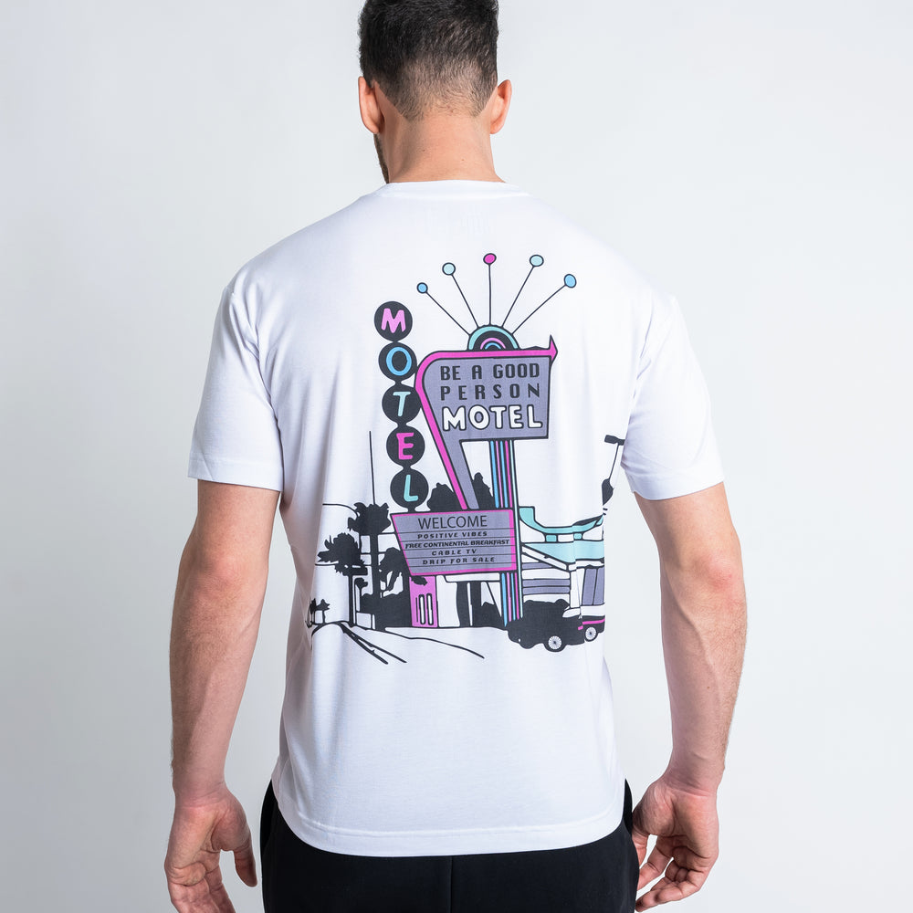 
                      
                        Motel T-Shirt - White
                      
                    