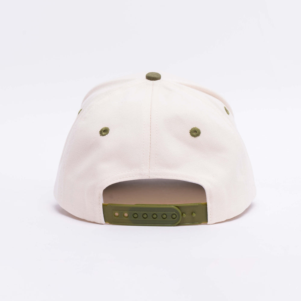 
                      
                        Signature Snapback Hat -Cream/Olive
                      
                    