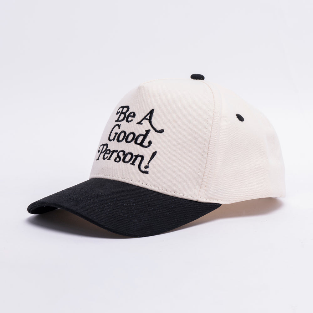 
                      
                        Exclamation Snapback Hat - Cream/Black
                      
                    