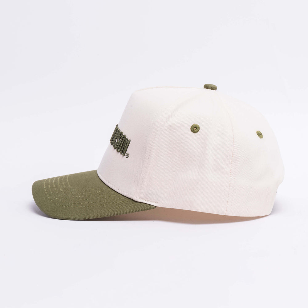 
                      
                        Signature Snapback Hat -Cream/Olive
                      
                    