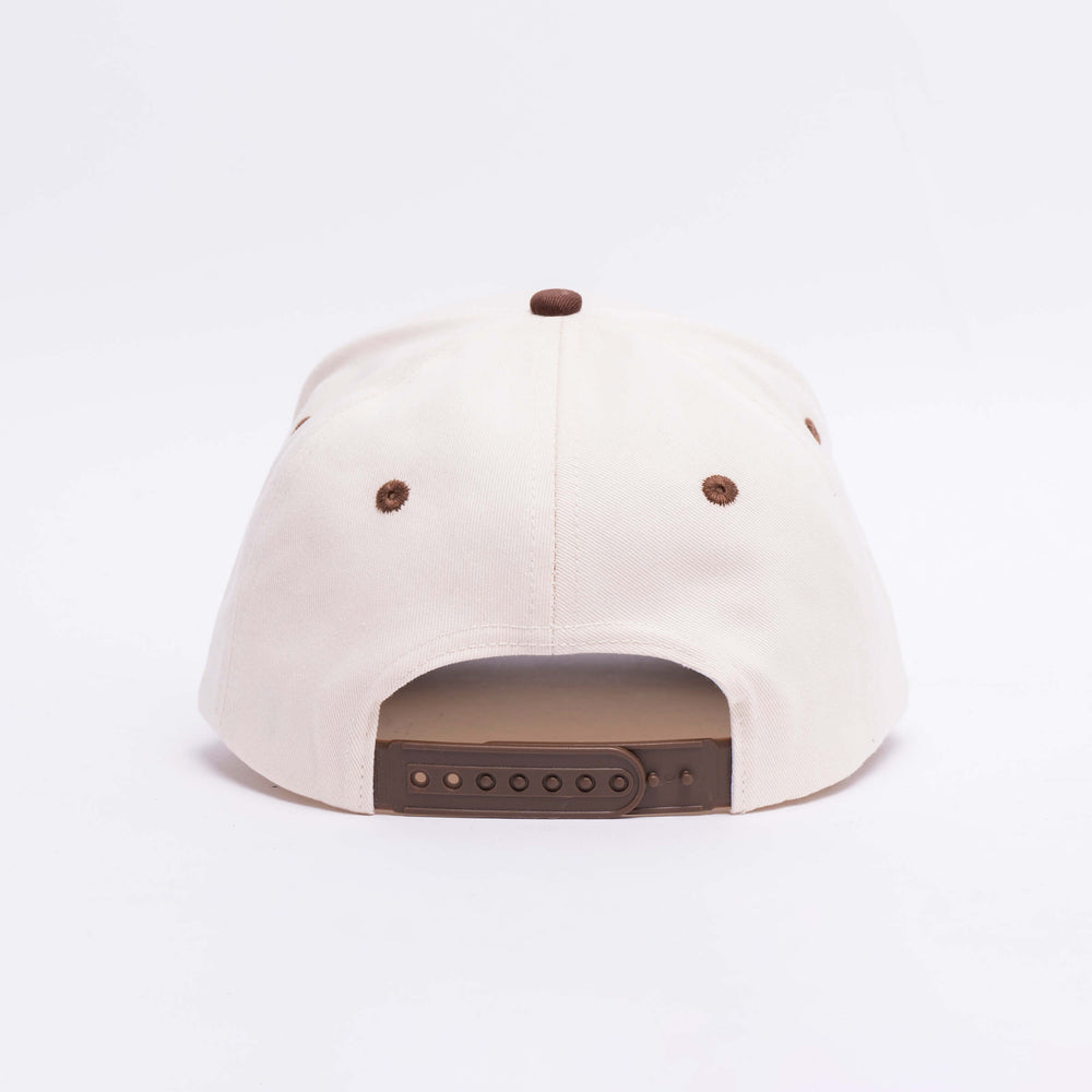 
                      
                        Saint Script Snapback Hat - Cream/Brown
                      
                    