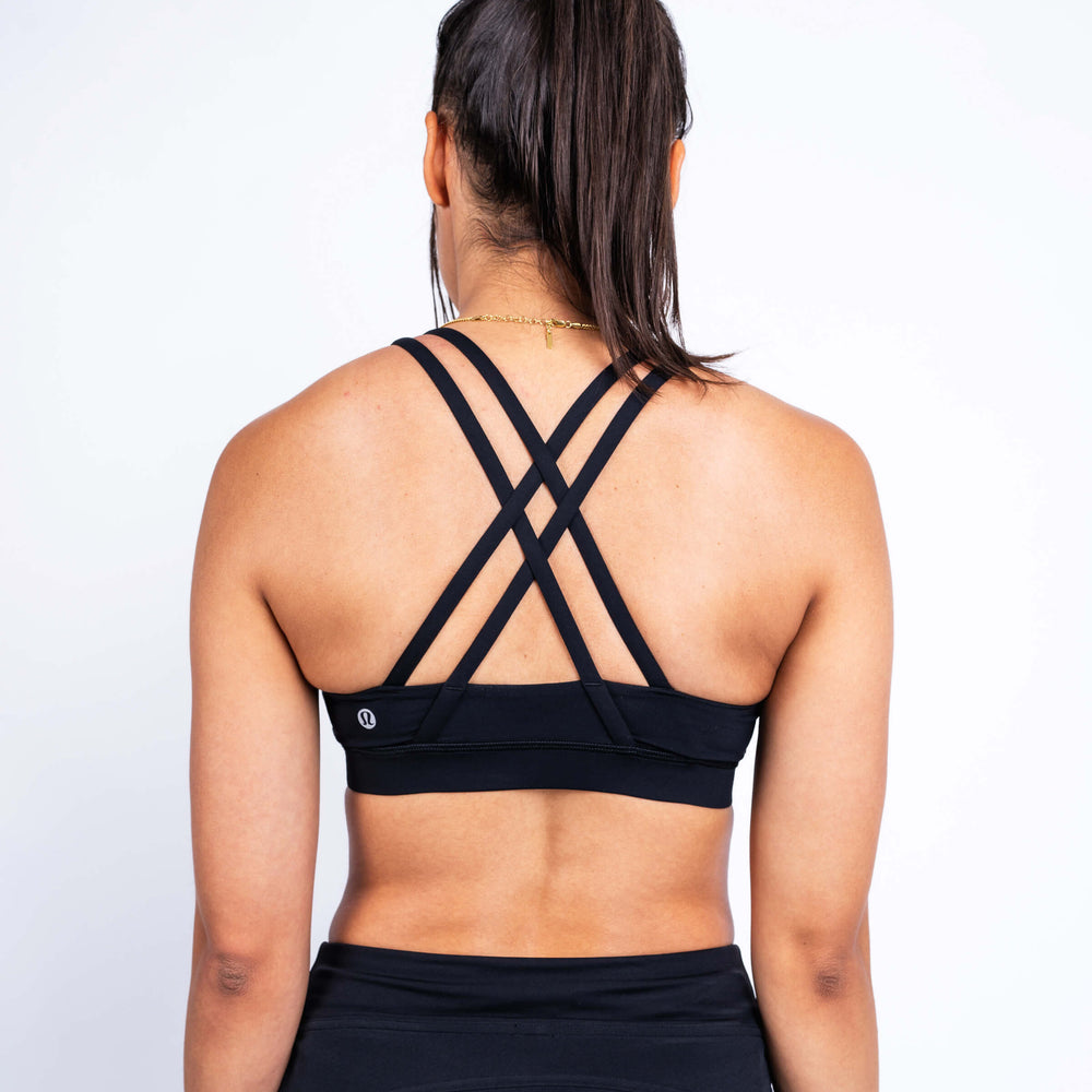 
                      
                        Energy Bra Medium Support - Black - lululemon // BE A GOOD PERSON *Pre-Order*
                      
                    