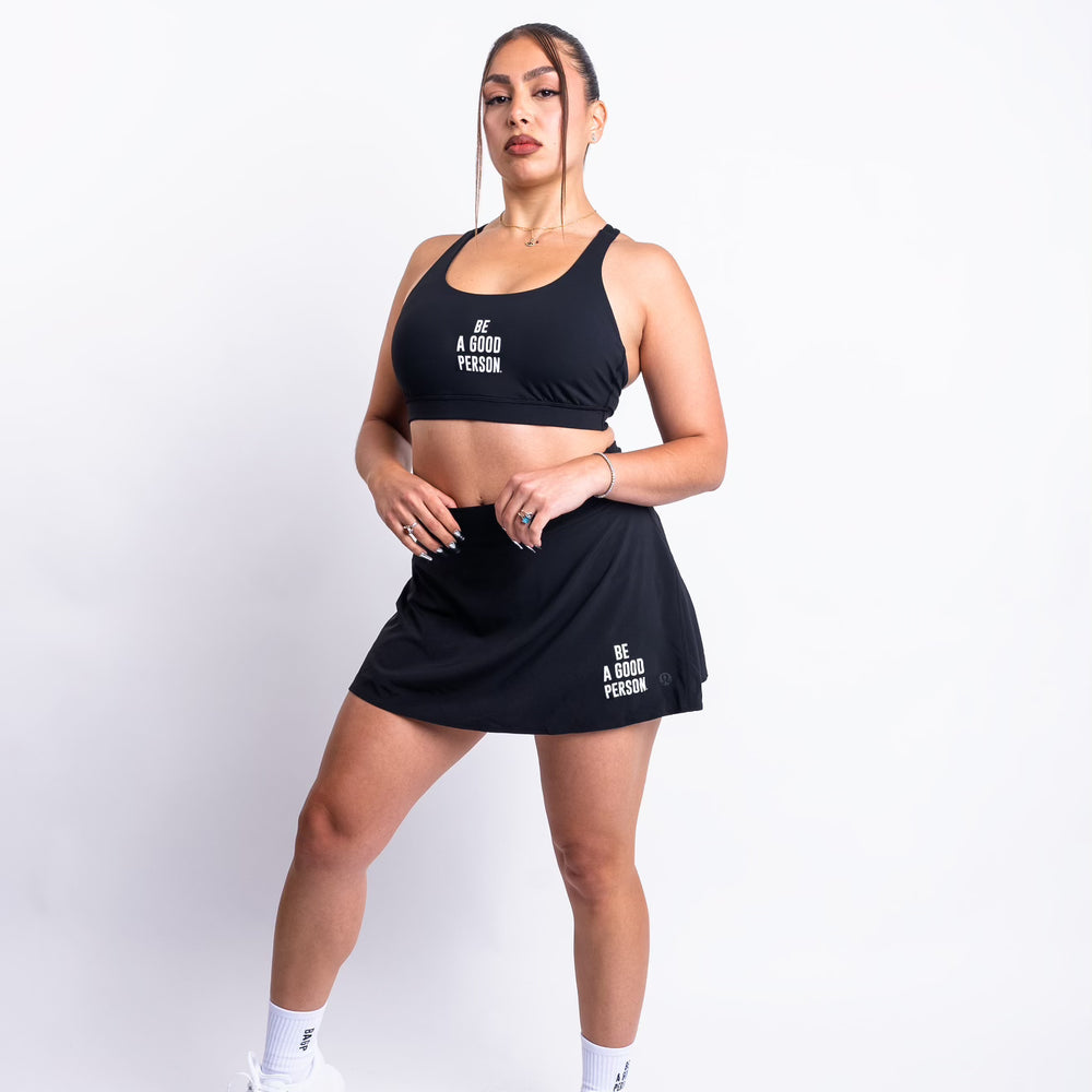 Lightweight High-Rise Tennis Skirt - Black - lululemon // BE A GOOD PERSON *Pre-Order*