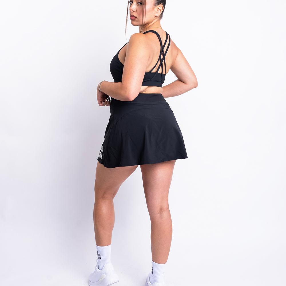 
                      
                        Lightweight High-Rise Tennis Skirt - Black - lululemon // BE A GOOD PERSON *Pre-Order*
                      
                    