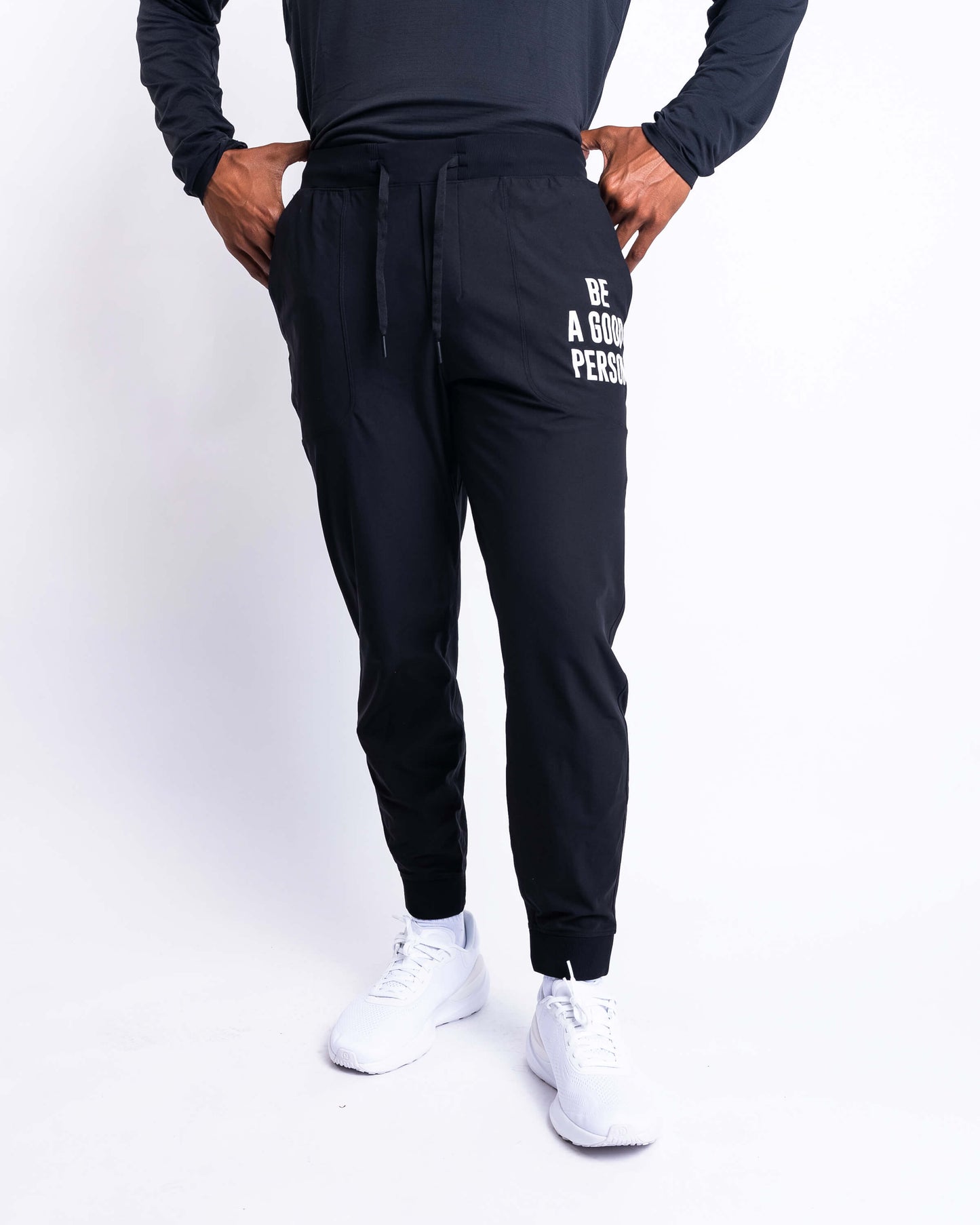 ABC Jogger - Black - lululemon // BE A GOOD PERSON *Pre-Order*