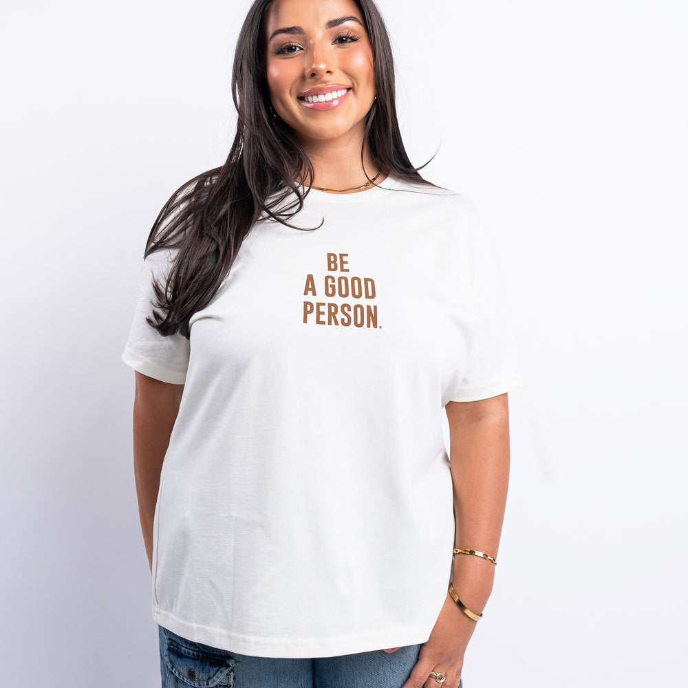 Signature T-Shirt - Women's Fit - Cream/Brown