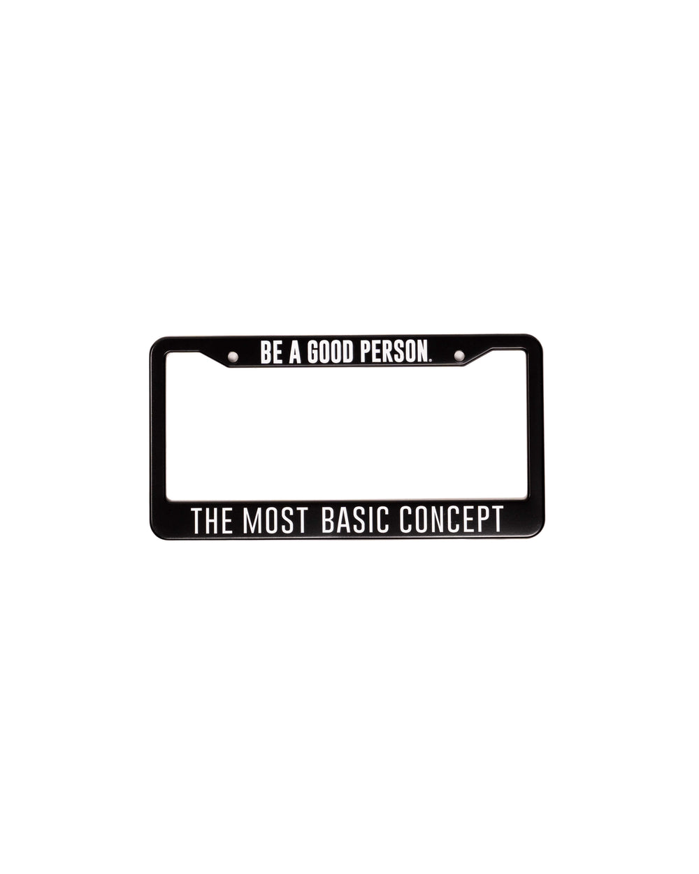 Signature License Plate Cover - Black