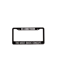 Signature License Plate Cover - Black