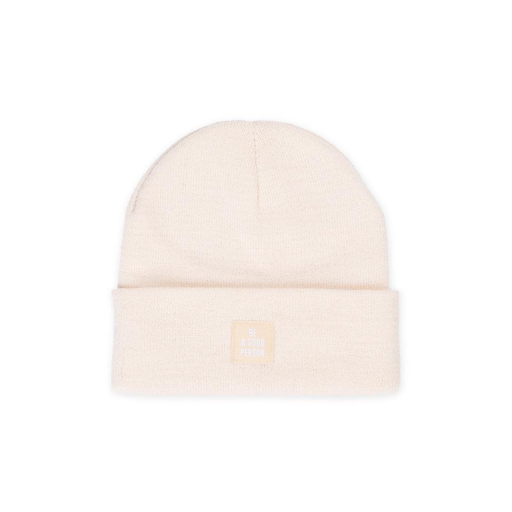 Signature Patch Beanie - Cream