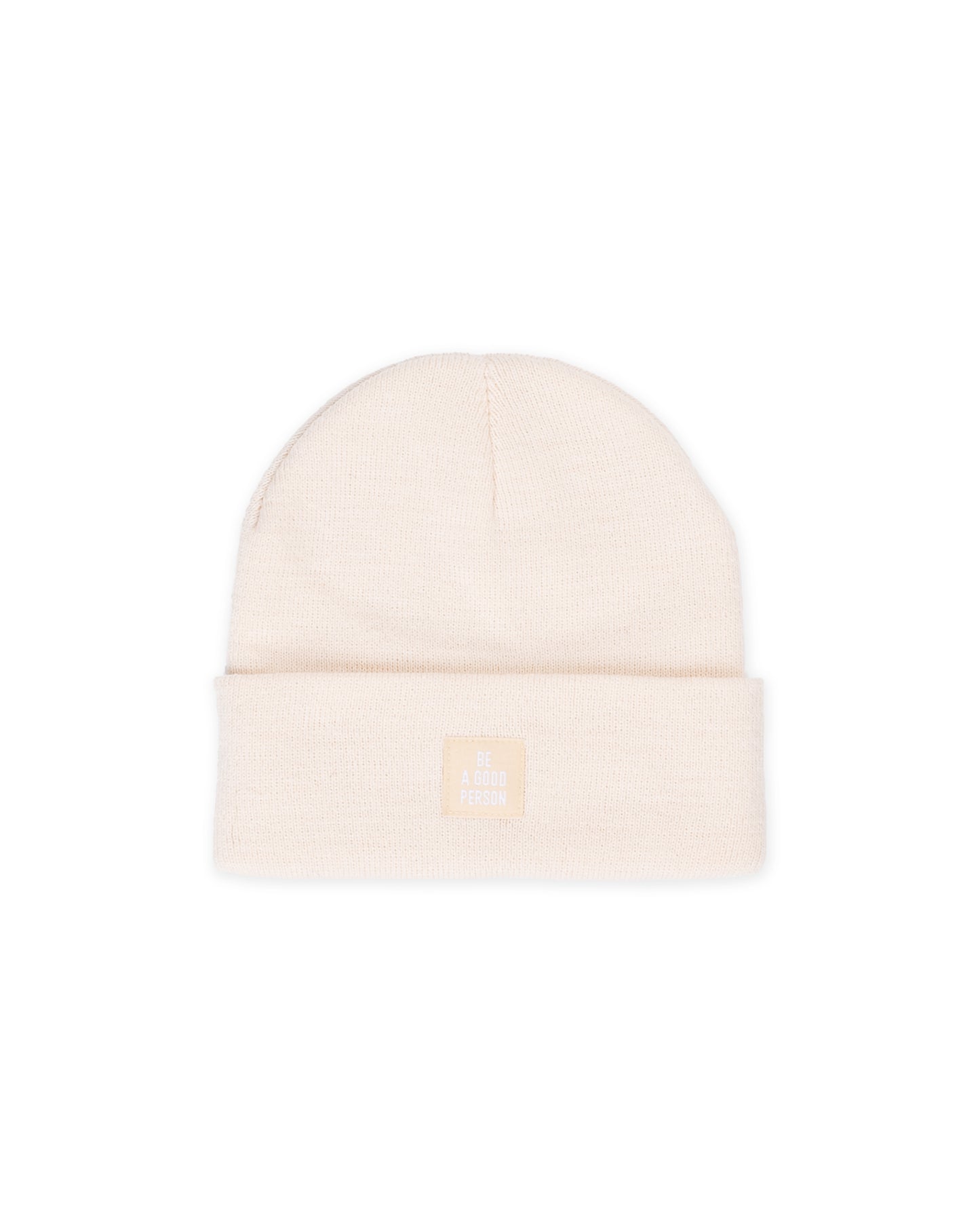 Signature Patch Beanie - Cream