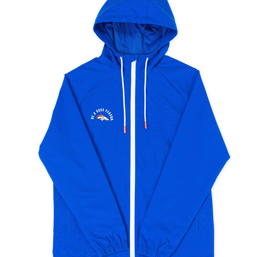 
                      
                        Broncos Legacy Blue Windbreaker
                      
                    